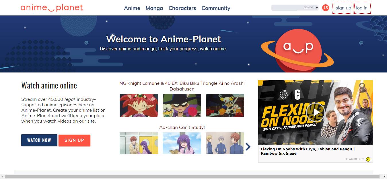 Anime Planet is an Alternative of Anime Land